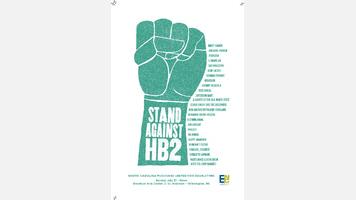 Wilmington Stand Against HB2 Concert Poster