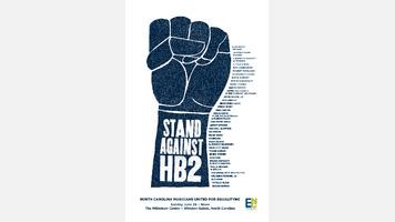 Winston-Salem Stand Against HB2 Concert Poster