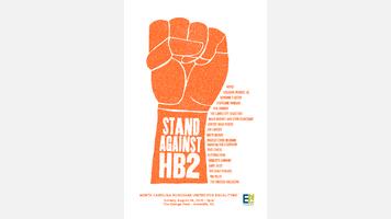 Asheville Stand Against HB2 Concert Poster
