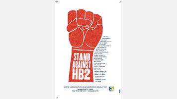 Saxapahaw Stand Against HB2 Concert Poster